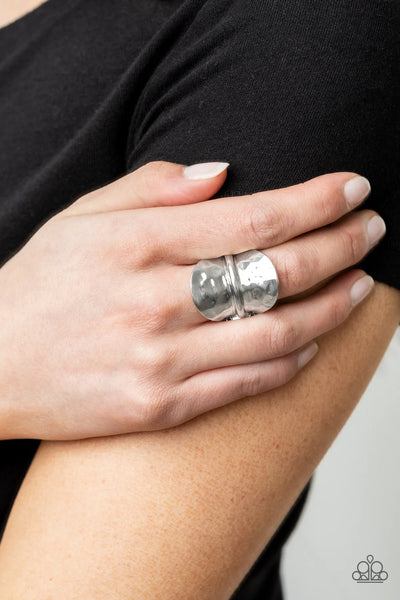 Paparazzi-High Stakes Gleam - Silver Ring