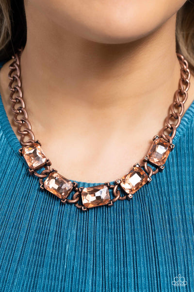 Paparazzi-Radiating Review - Copper Necklace