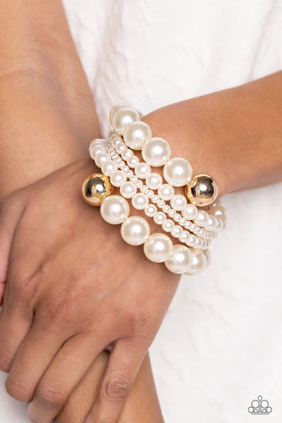 Paparazzi-Pleasing Pirouette - Gold Bracelet