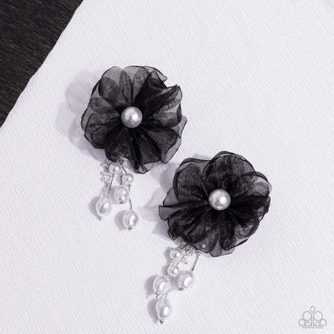 Paparazzi-Dripping In Decadence - Black Earring