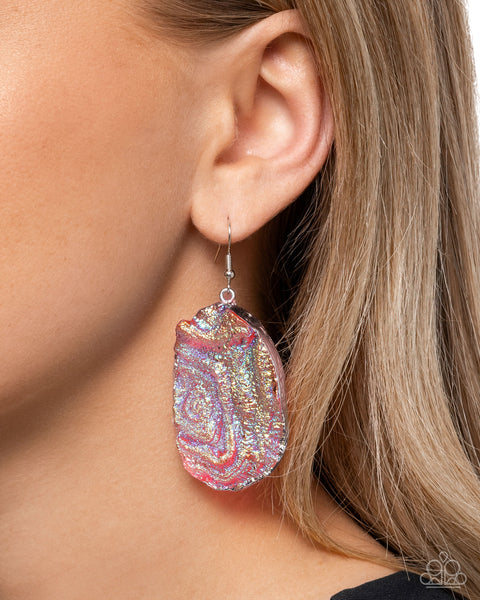 Paparazzi-Artistic Avenue - Pink Earring