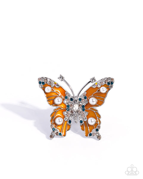Paparazzi-Fluttering Formal - Orange Ring Copy
