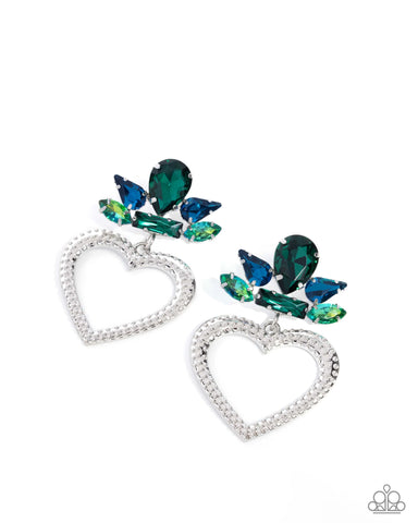 Paparazzi - Pushing Perfection - Multi Post Earrings Earring