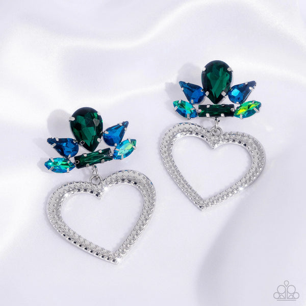 Paparazzi - Pushing Perfection - Multi Post Earrings Earring