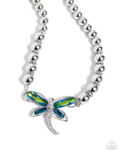 Paparazzi-Sense of Propriety - Green Necklace