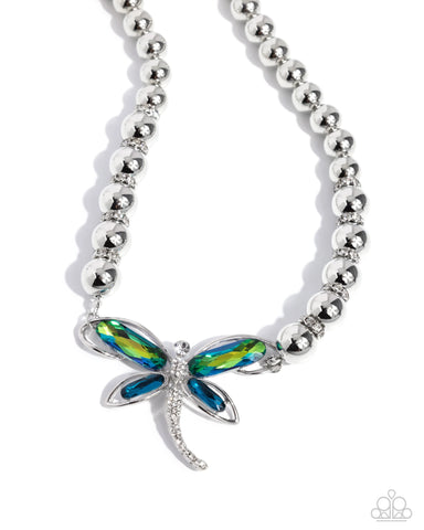 Paparazzi-Sense of Propriety - Green Necklace