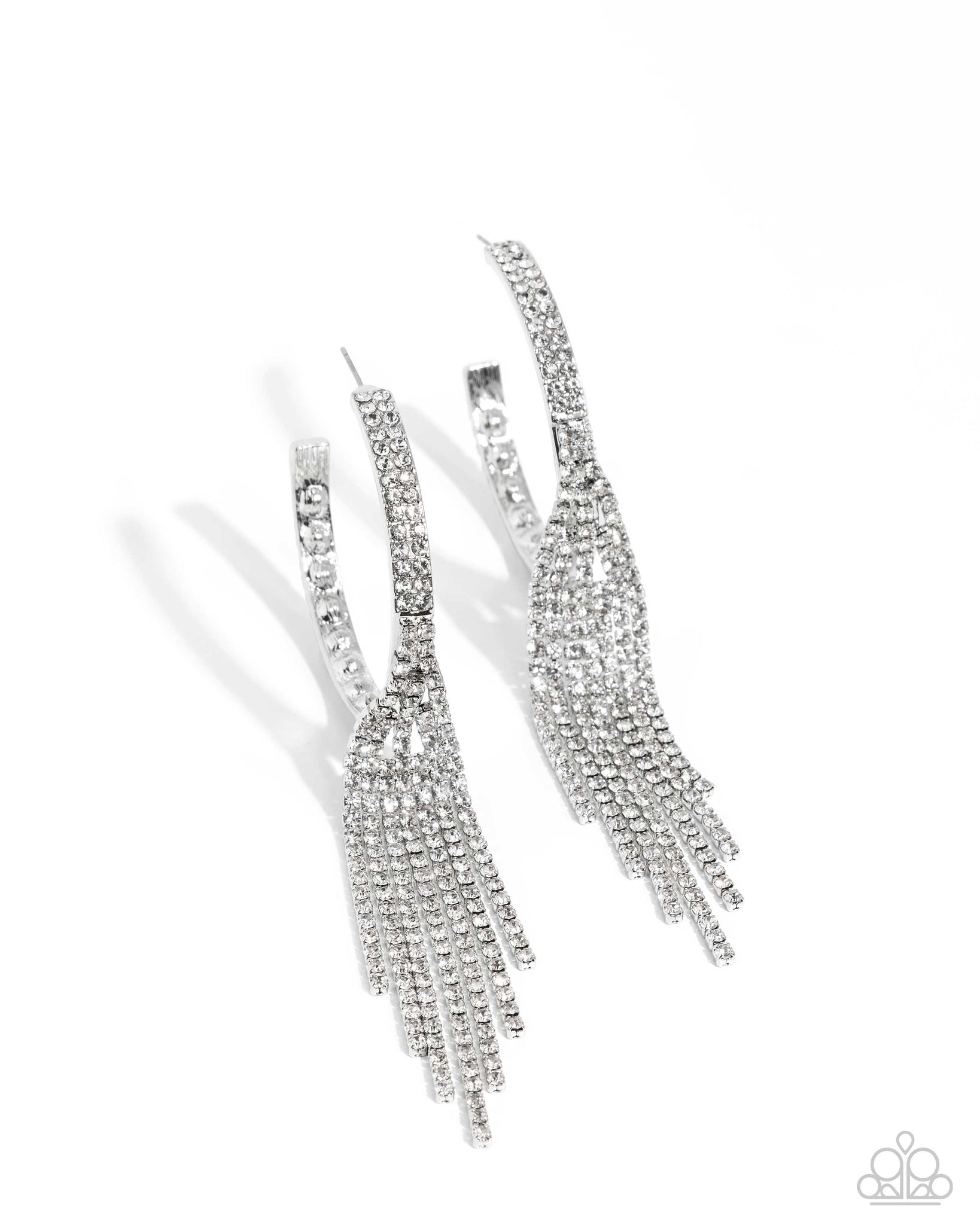 Paparazzi - Jaw-Dropping Jubilee - White Earring