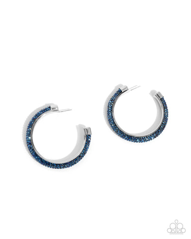 Paparazzi - Chiseled Crescendo - Blue Earring