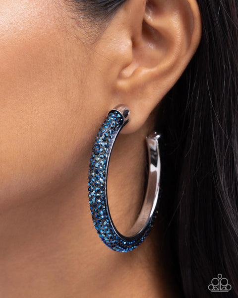 Paparazzi - Chiseled Crescendo - Blue Earring