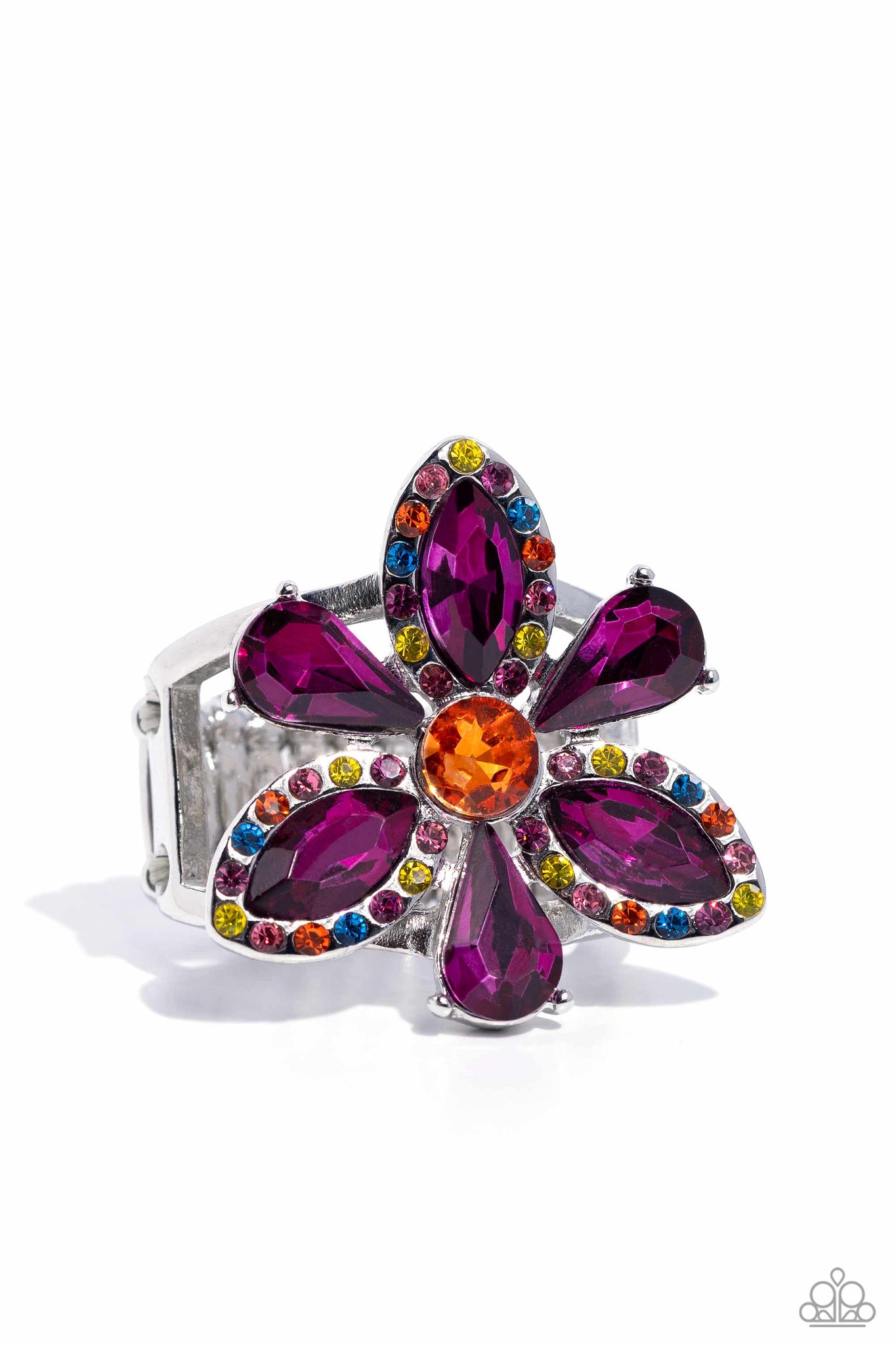 Paparazzi-Blazing Blooms - Multi Ring
