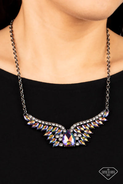 Paparazzi-Smoldering Shimmer Oil Spill- Multi Necklace