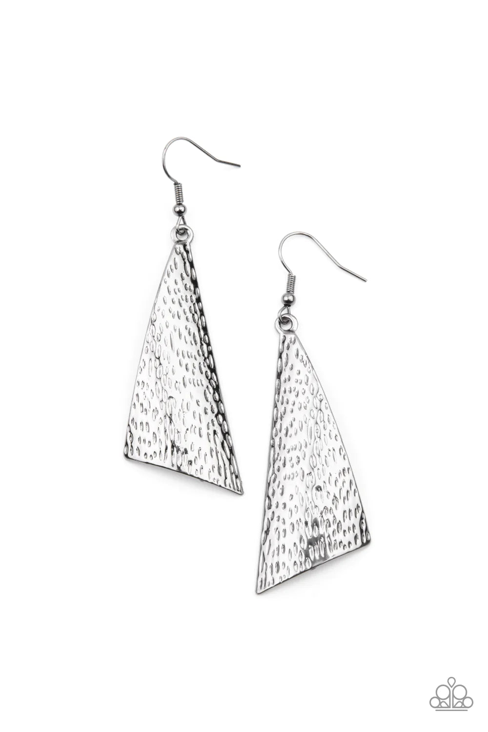 Paparazzi-Ready The Troops - Black Earring