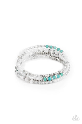 Paparazzi-Infinitely Dreamy - White Bracelet