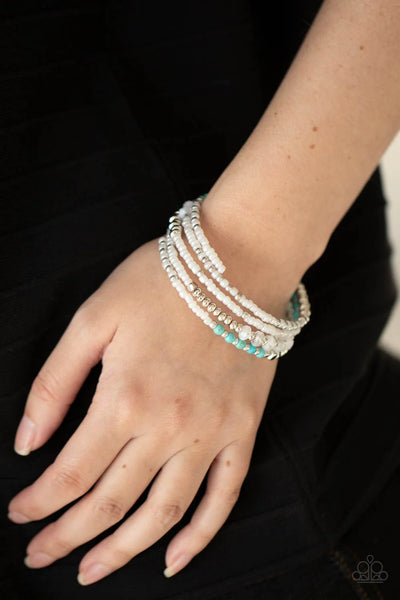 Paparazzi-Infinitely Dreamy - White Bracelet