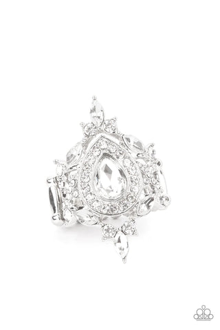 Paparazzi-Mega Stardom - White Ring