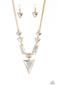 Paparazzi-Fetchingly Fierce - Gold Necklace