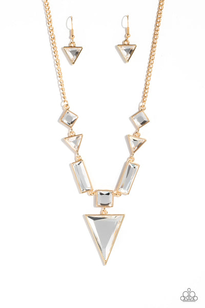 Paparazzi-Fetchingly Fierce - Gold Necklace