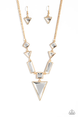 Paparazzi-Fetchingly Fierce - Gold Necklace