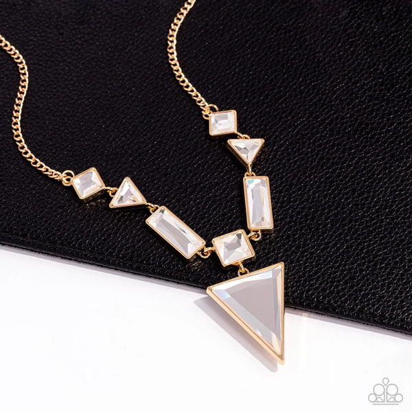 Paparazzi-Fetchingly Fierce - Gold Necklace
