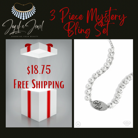 Paparazzi-Exclusive Empire Diamond God’s Girl Necklace Mystery Set!