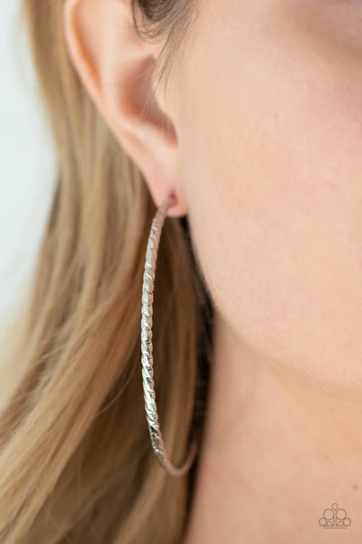 Paparazzi-Voluptuous Volume - Silver Earring