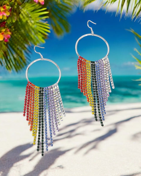 Paparazzi-Streamlined Shimmer - Multi Earring