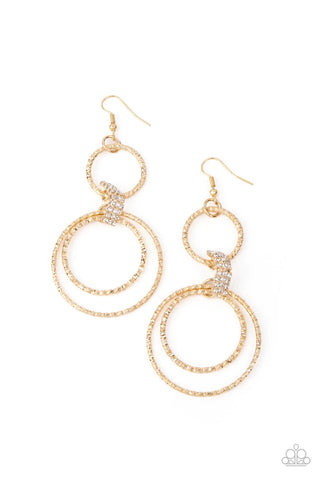 Paparazzi-I Getting Hitched - Gold Earring