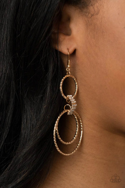 Paparazzi-I Getting Hitched - Gold Earring