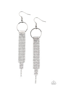 Paparazzi-Tapered Twinkle - White Earring