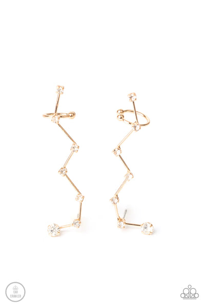 Paparazzi-CONSTELLATION Prize - Gold Earring