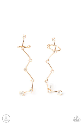 Paparazzi-CONSTELLATION Prize - Gold Earring