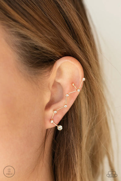 Paparazzi-CONSTELLATION Prize - Gold Earring