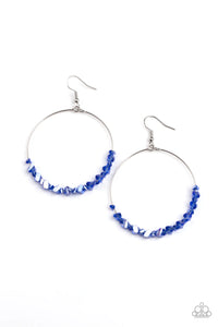 Paparazzi-Glimmering Go-Getter - Blue Earring