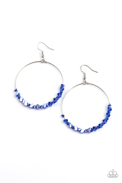 Paparazzi-Glimmering Go-Getter - Blue Earring