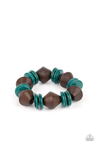 Paparazzi-Bermuda Boardwalk - Blue Bracelet
