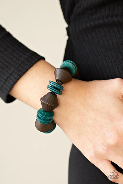 Paparazzi-Bermuda Boardwalk - Blue Bracelet