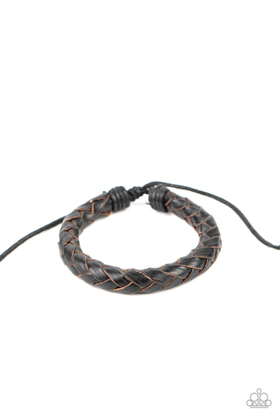 Paparazzi-Homespun Comfort - Black Bracelet