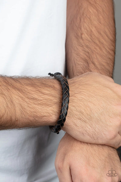 Paparazzi-Homespun Comfort - Black Bracelet
