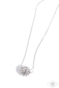 Paparazzi-Come Out of your BOMBSHELL - White Necklace