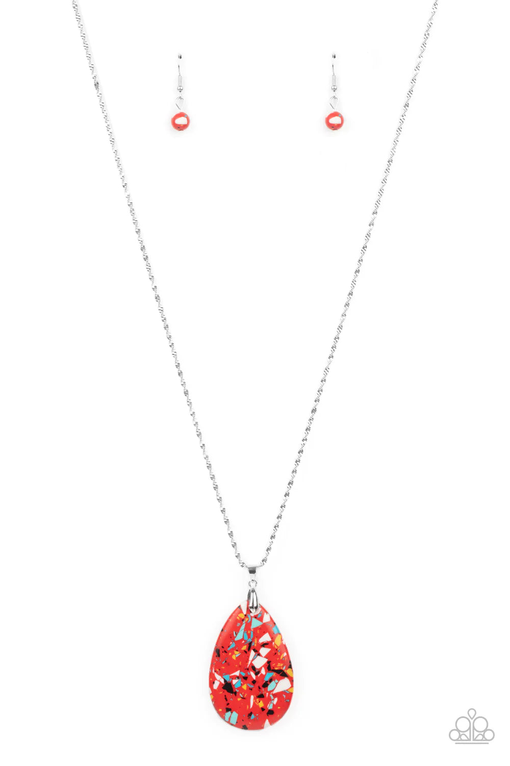 Paparazzi-Extra Elemental - Red Necklace