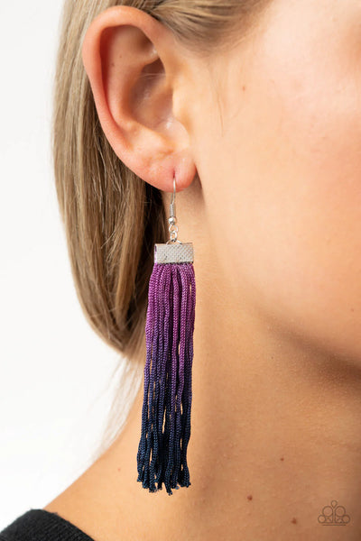 Paparazzi-Dual Immersion - Purple Earring