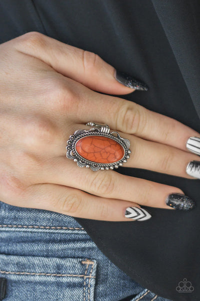 Paparazzi-Open Range - Orange Ring