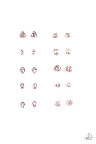 Paparazzi-Starlet Shimmer Pink Earring Kit