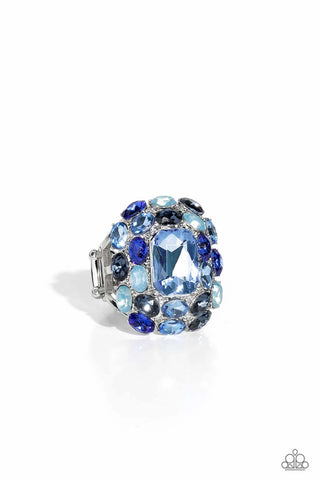 Paparazzi-Perfectly Park Avenue - Blue Ring