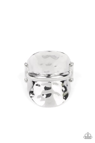 Paparazzi-High Stakes Gleam - Silver Ring