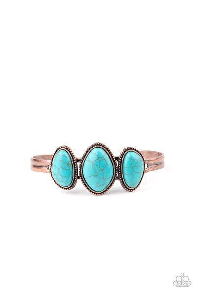 Paparazzi-Summer Breeze Copper & Turquoise Set