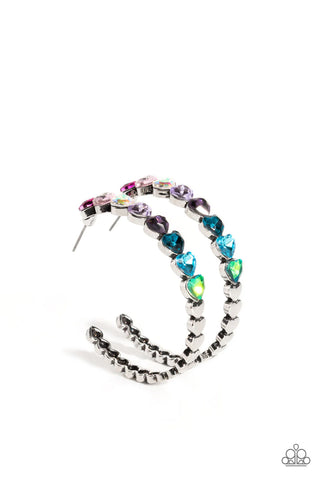 Paparazzi-Hypnotic Heart Attack - Multi Earrings
