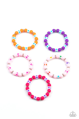 Paparazzi-Starlet Shimmer White Love Bracelet Kit