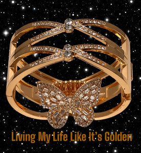 Paparazzi-Flauntable Flutter Ring &  Entrancing Etiquette Bracelet Set