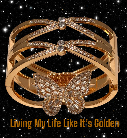Paparazzi-Flauntable Flutter Ring &  Entrancing Etiquette Bracelet Set
